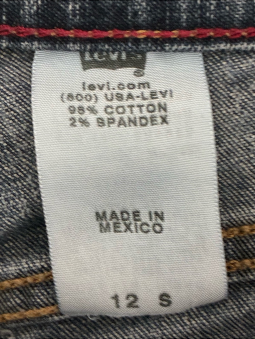 Levi’s 550 Relaxed Bootcut Jeans Y2K Made in Mexico Medium Wash Size 12S 31x28.5 - Picture 4 of 10